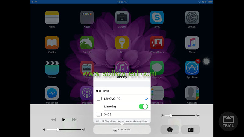airplay mirroring from ipad to pc using airserver