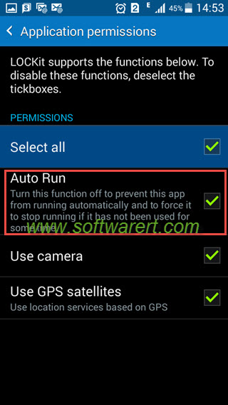 allow app auto run on samsung phone