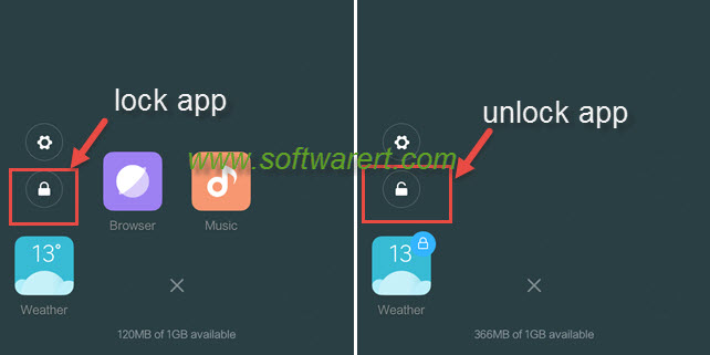 lock, unlock background apps on xiaomi & redmi phone