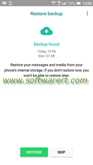 restore whatsapp chats and data backup to android phone