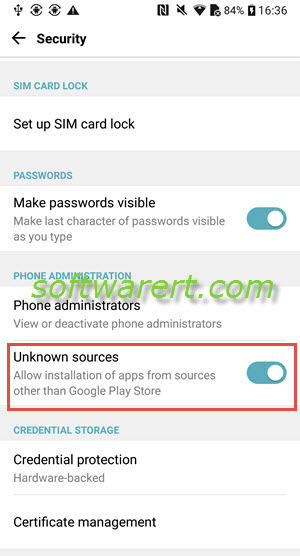 allow installation of apps from unknown sources on lg mobile phone