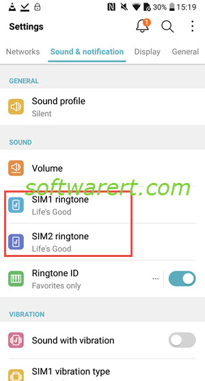 lg mobile phone ringtone settings