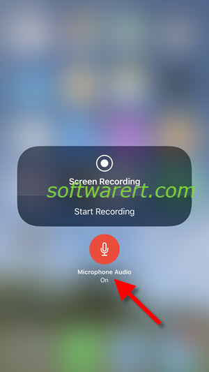 record both screen video and audio from microphone on iPhone