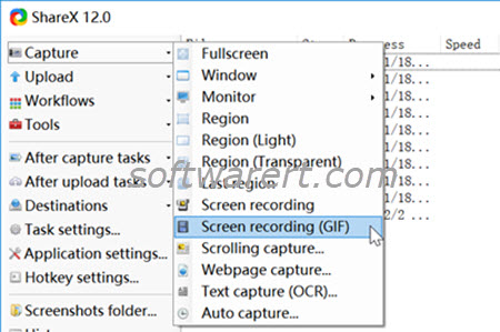 record screen gif using sharex on windows computer