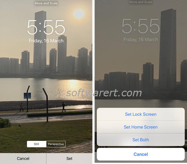 set home screen, lock screen wallpaper on iphone