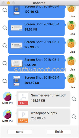 transfer files documents between windows pc and mac using ushareit