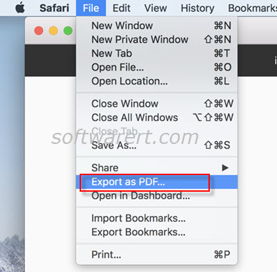 safari export web page as pdf on mac
