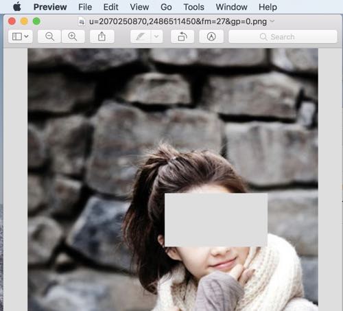 blur, pixelate images, photos in preview on mac