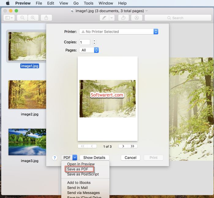 combine multiple images to one pdf using preview on mac