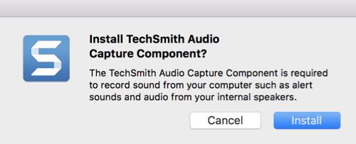 install techsmith audio capture component snagit mac