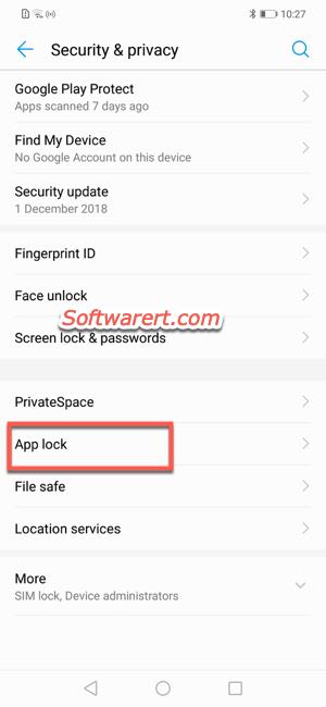 huawei mobile phone security privacy app lock