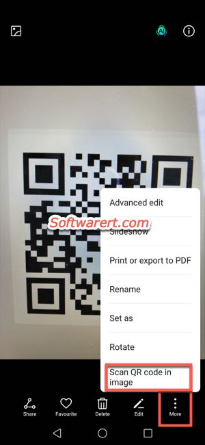 scan qr code from image on huawei phone