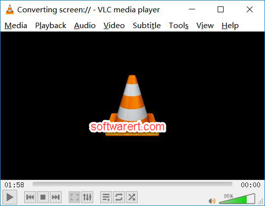 VLC converting screen to video, capture screen video on Windows computer