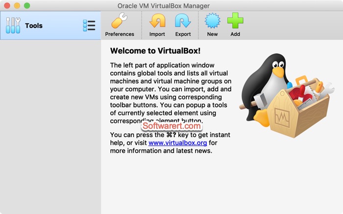 VirtualBox manager virtual machine software