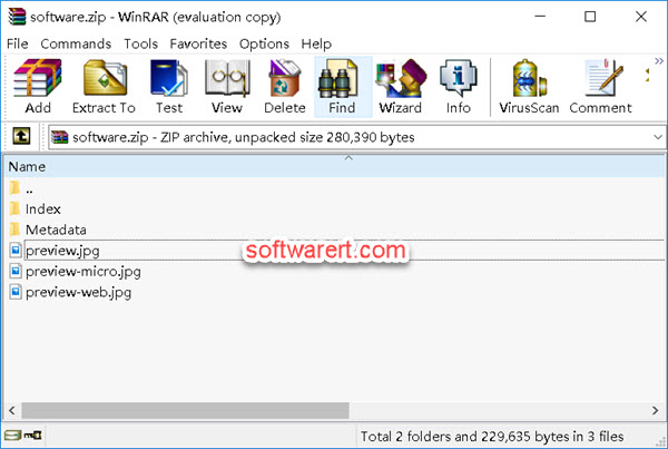 open, convert Pages file to image with winrar on PC