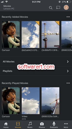  Plex media player for iPhone - movies