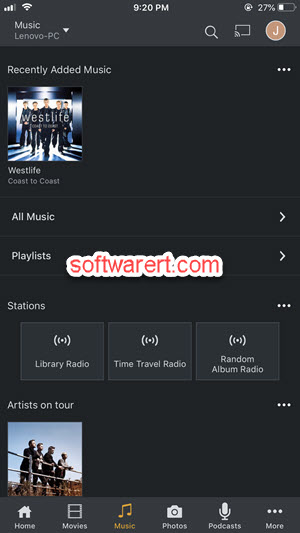 Plex media player for iPhone - music