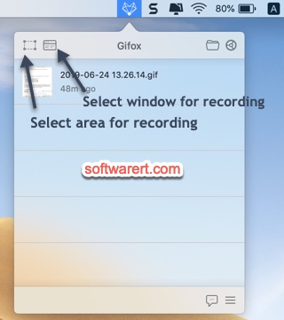gifox record screen into gif on mac
