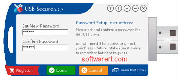 setup password usb secure