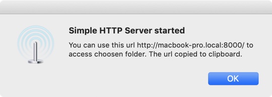 quick start simple web server simple http server on mac