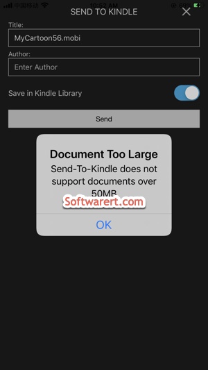 Document Too Large - Send-To-Kindle does not support documents over 50 MB