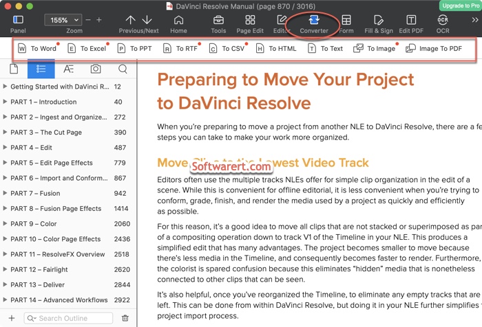 PDF Reader Pro for Mac lite version - converter tools
