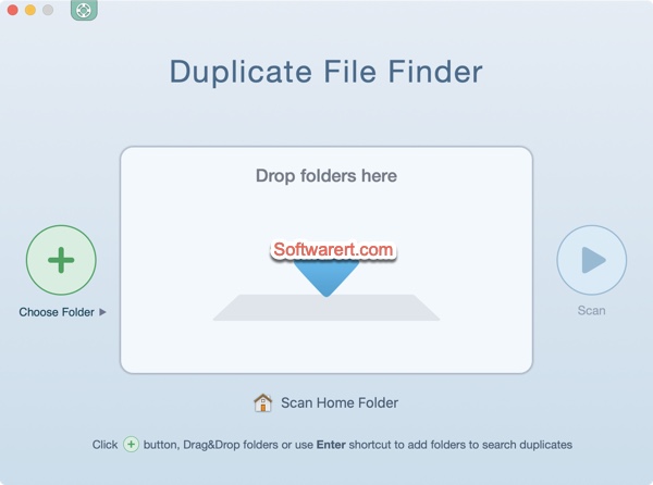 Duplicate File Finder Remover for Mac - choose folder