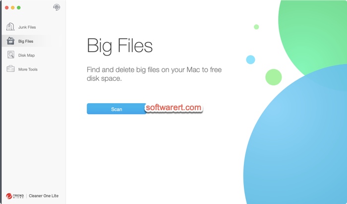 cleaner one lite - scan big files mac