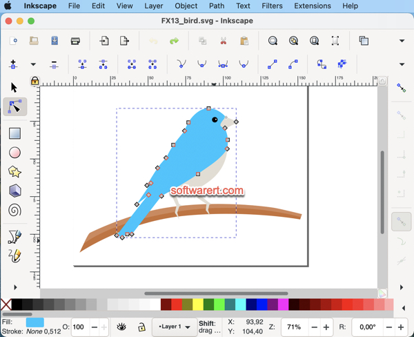 Inkscape SVG image editor, creator for Mac