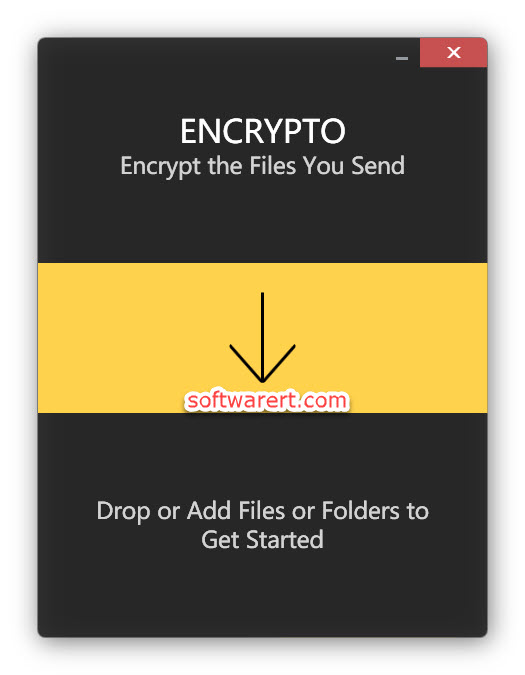 Encrypto for Windows to add files, folder to protect