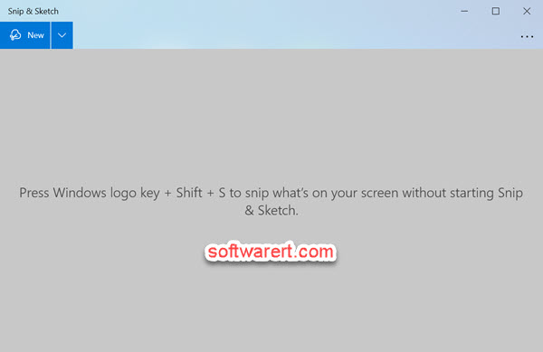 Snip & Sketch tool windows 10