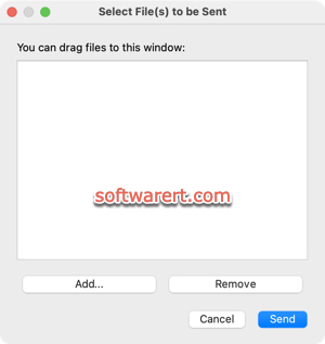 LANDrop for Mac - select files to send