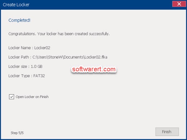 Folder Lock for Windows - encrypt files, create locker complete