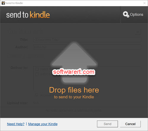 Send to Kindle for windows - drag and drop files from pc to send to kindle, iphone, android
