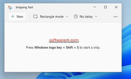 Snipping tool on Windows 11 PC