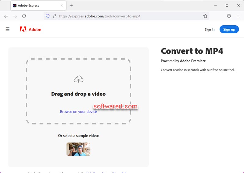 adobe express convert to mp4 - free online video converter