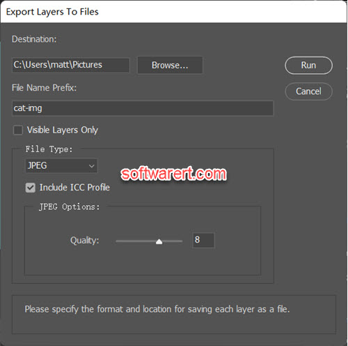 export gif layers to images in photoshop for windows