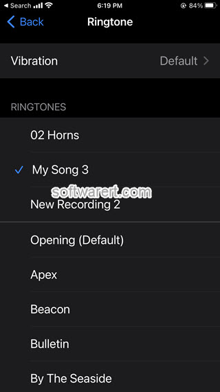 change ringtone on iPhone from Settings