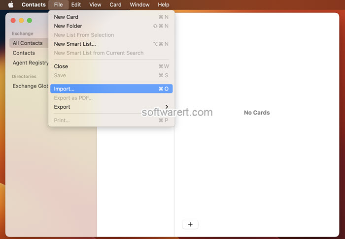 Mac contacts - import contacts file