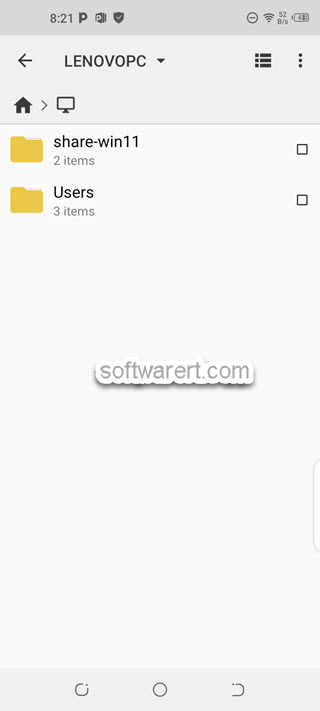 cx file explorer android phone access shared files folders windows computer