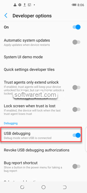 turn on usb debugging on tecno mobile phone from developer options settings