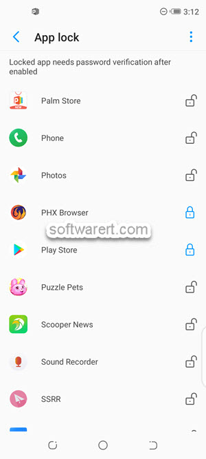 Lock individual apps using phone master on Tecno mobile