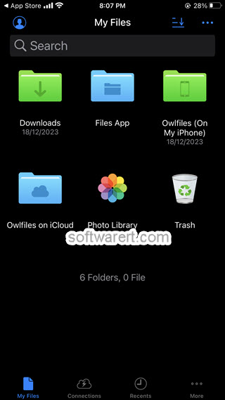 Owlfiles manage files on iPhone