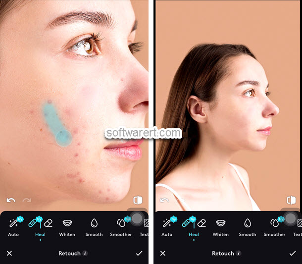 remove blemishes from photos using facetune on iPhone