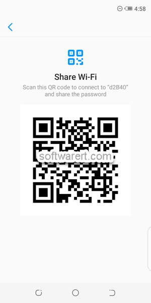 share saved wifi networks via QR code from Tecno Mobile phone