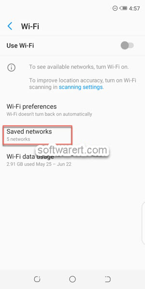 view saved wifi networks Tecno Mobile phone