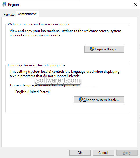 windows settings region administrative language for non-unicode programs windows 11