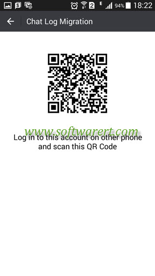 android wechat chat log migration qr code