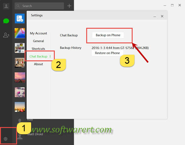 backup wechat chat history from android to pc