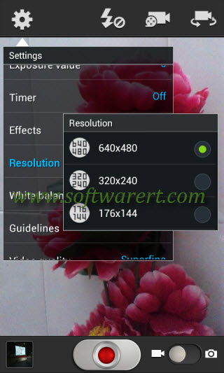 change video resolution and aspect ratio on samsung mobile phone